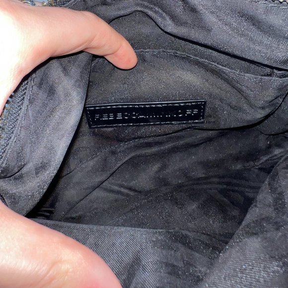 Rebecca Minkoff “5 Zip Crossbody” Bag in Black Leather & Silver Hardware - Picture 9 of 12